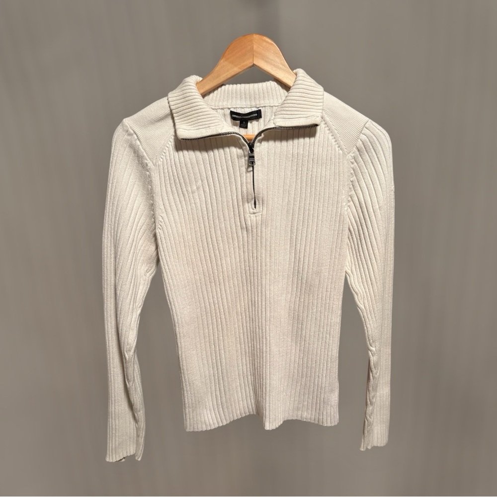 Express Men’s Sweater with  1/4 Zip Collar
